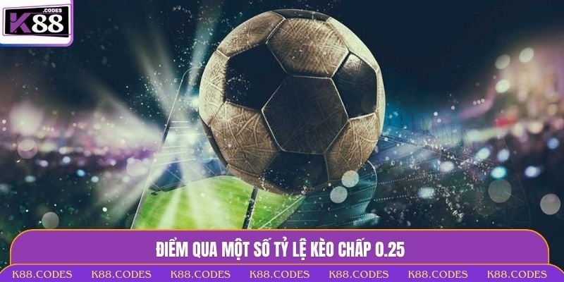 kèo chấp 0.25